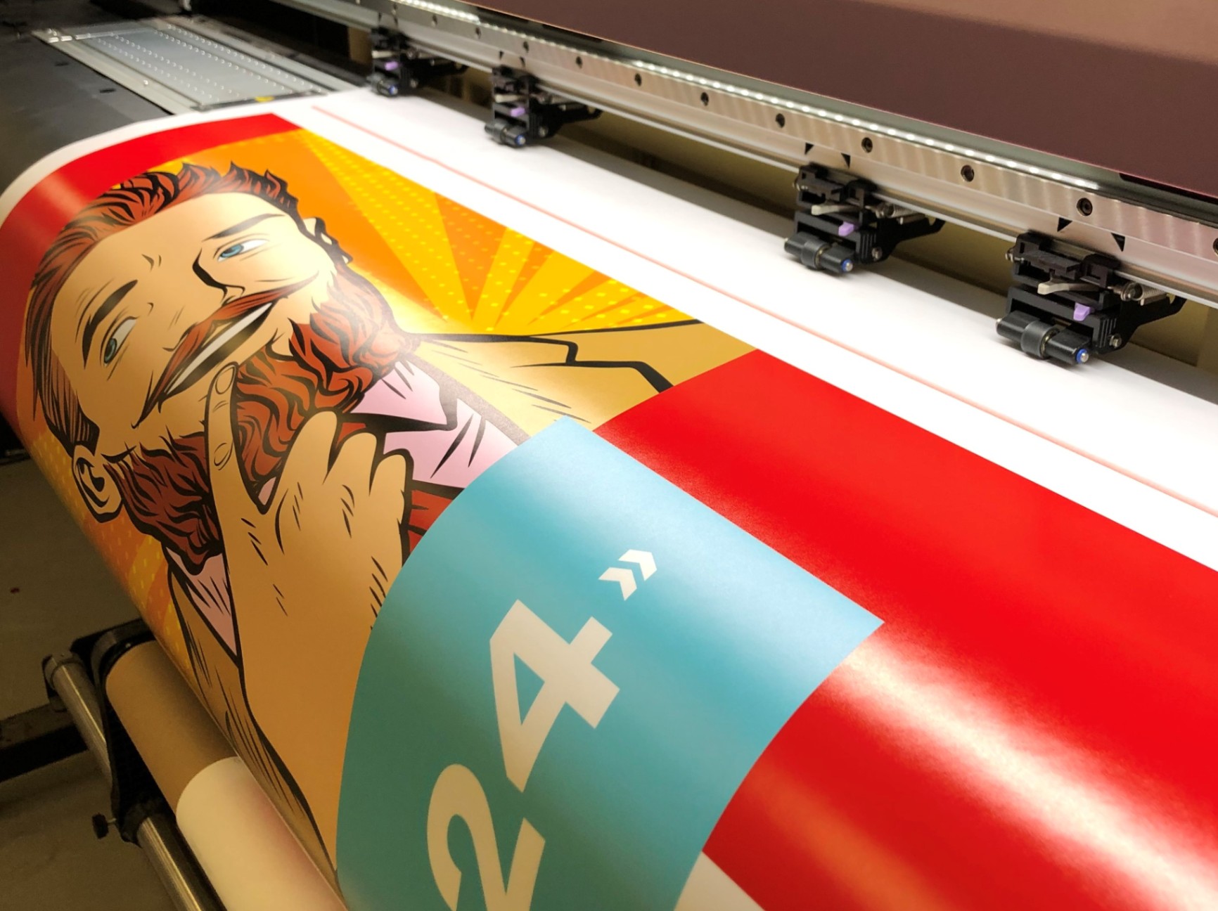 Широкоформатная печать на интерьерном принтере Mimaki